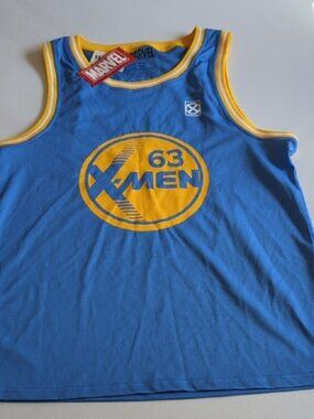 Marvel X-Men Blue and Yellow Tank Top MD